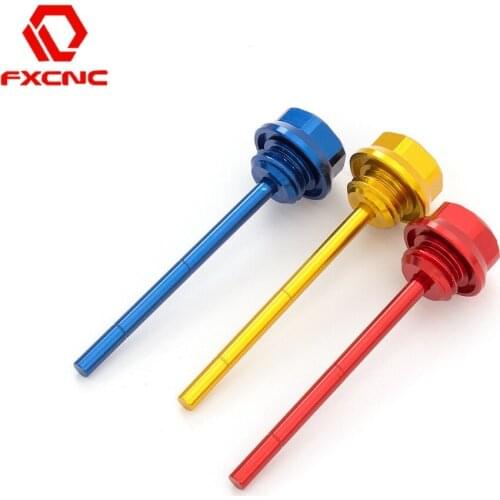 Oil Filler Cap Dipstick For Yamaha Raptor 700 600R YFM700 YFM600R CNC Aluminum Motorcycle Oil Dip Stick Oil Filler Cap Dipstick