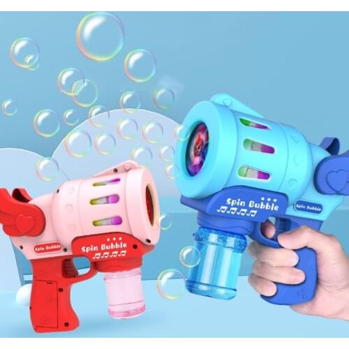 Bubble Machine with Lights for Bubble Blaster Party Favors, Summer Toy, Outdoors Activity, Birthday Gift