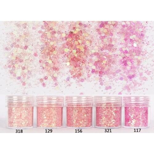 Pink Set Hexagon Glitter 1mm Sequin Mix In for Resin Crafts Festive Jewelry Tools Uv Resin Pigment Sailor Moon Coloring