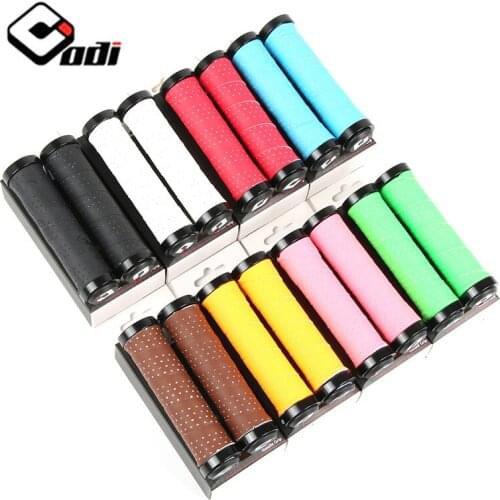 ODI EVA Sponge Buffer Foam City Mountain Bike Scooter Bicycle Handlebar PU Tape Cover Handle Grips Bar Ends Non-Slip Double Lock
