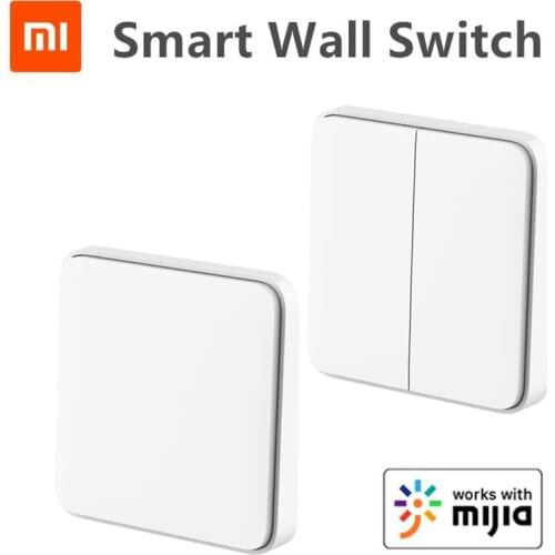 Original Xiaomi Mijia Smart Wall Switch Live Line Version Wall Switch OTA Upgrade Smart Linkage Works With Mihome App
