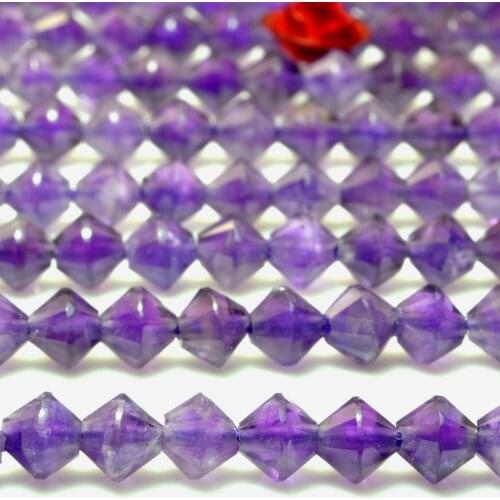 Natural Amethyst Micro Faceted Disc Rondelle Loose Beads Wholesale Gemstone Semi Precious Stone Bracelet Necklace Jewelry Making