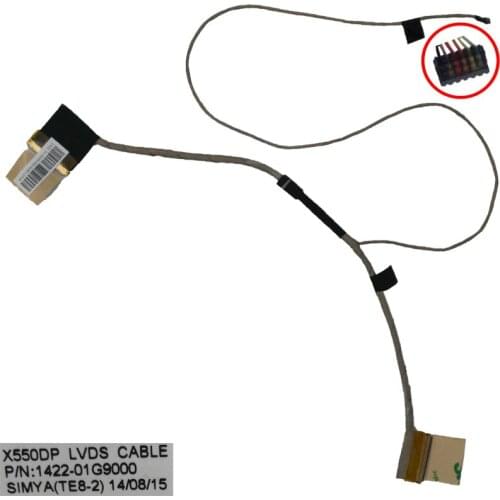 New Original LCD LED Video Flex Cable For ASUS X550 X550D X550DP F550DP K550DP PN:1422-01G9000 Repair Notebook LVDS CABLE