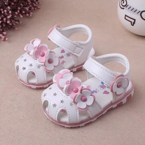 Baby Girls Shoes Summer Kids Shoes Soft Flat Shoes Baby Girls Flower Enfant Toddlers Children Shoes