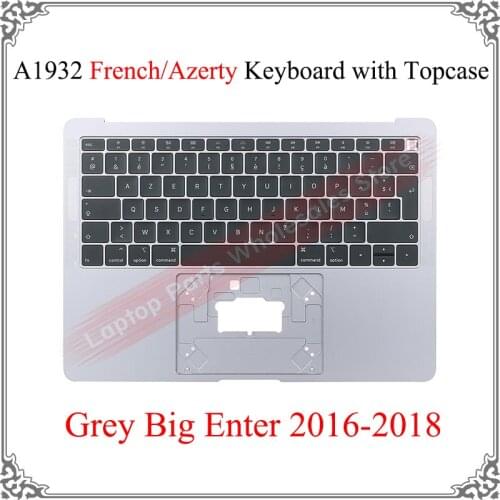 Laptop Frame with Keyboard For Macbook Air Azerty Keyboard A1932 French Keyboards with Top Case Topcase 2016 2017 2018 Original