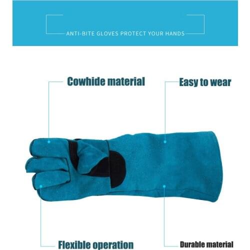 Pet Dog Gloves Bite Scratch Resistant Animal Handling Protection Strong Tendon Animal Cat Bath Waterproof Grooming Supplies