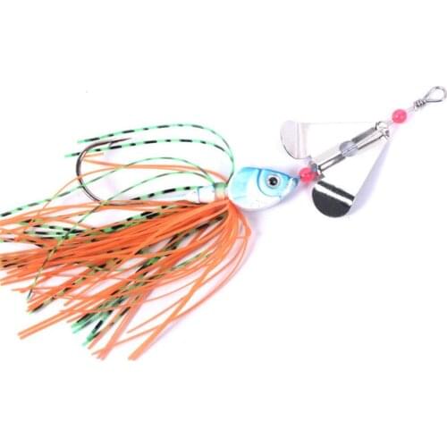 Fishing Lure Set Spinner Bait With Bead Sequin Beard Pike Fishing Tackle Rubber Jig Hard Bait