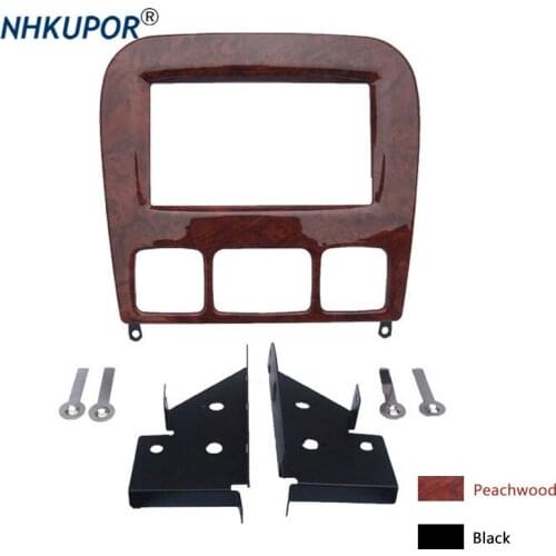 2 Din Car Radio Fascia for Mercedes BENZ S-Class W220 1998-2005 Trim Panel DVD Stereo Player Installation Frame Kit
