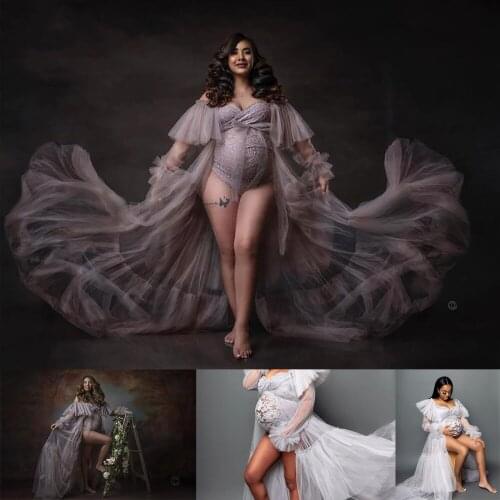 Sexy Maternity Gown Custom Made V Neck Floor Length Bath Robe With Belt For Photoshoot Party Wedding Prom Pregant Women Pajamas