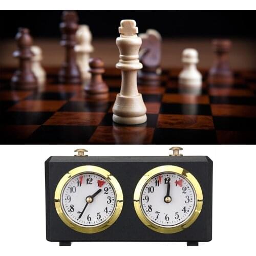 Chess Clock Board Games Compact Digital Retro Portable Competition Game Timer Mechanical Count Up Down Analog Chess Clock Gift