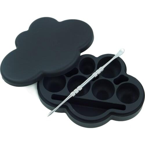 85ml Silicone Container Storage Slick Tank+ Wax Carving Tool Titanium Nail Spoon Dabber Smoking Accessories