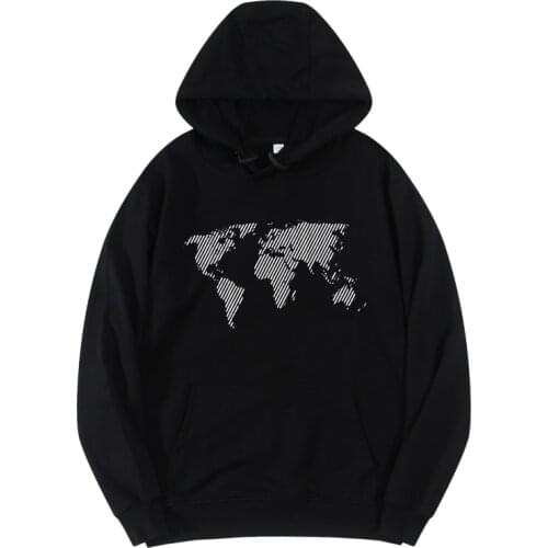The world map pure cotton hoodies women oversized sweatshirt woman streetwear hoody woman jacket sweater women clothes 2021 new