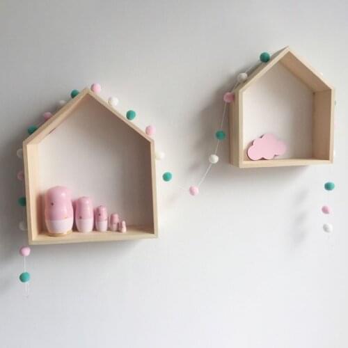 Handmade Hair Ball Strings Baby Room Tent Decor Wall Hanging Photography Props F3ME