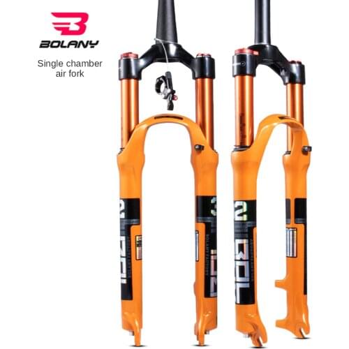 Bolany Mountain Bike Fork 26/27.5/29 Inch Integrated Magnesium Alloy Suspension Air Fork Shock Absorber Pneumatic Front Fork New