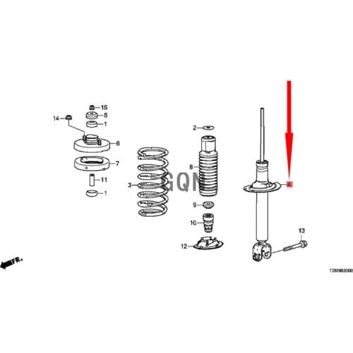 Rear Shock Absorber 2018-Hon daA CCO RD Nitrogen Damper for Electric Vehicles Central Shock Absorber Movement Shock Absorber
