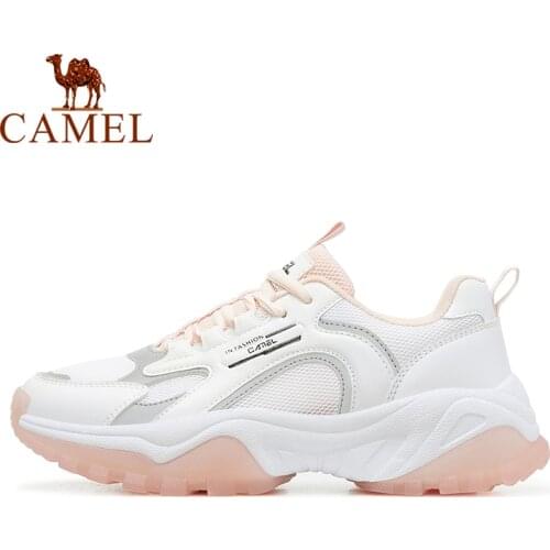 CAMEL Women Chunky Sneakers Platform 2021 Fashion Summer Autumn New Thick-soled High Women Casual Shoes Lady Leisure Sport Shoes