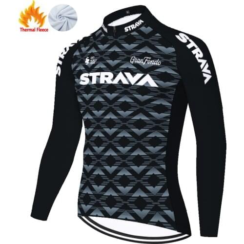Strava Winter Thermal Fleece Heren Velo Homme Masculina Camisa Одежда Для Велосипеда Cycling Jersey Men Maillot Ciclismo Hombre