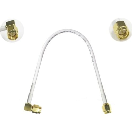 Brand New 1PC SMA male right angle to SMA male pigtail cable adapter plug 15/30/50/100cm low loss high quality