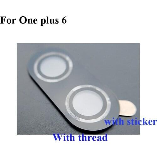 2PCS Original For One plus 6 Six A6000 oneplus6 Replacement back rear camera lens glass original for oneplus 6 1+6 glass lens