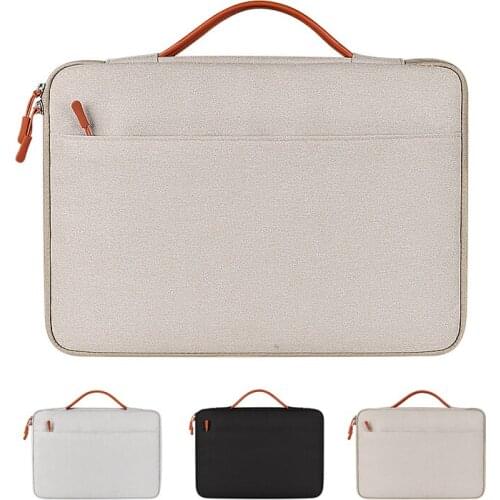 2021 Shockproof Laptop Bag Protective Handbag Notebook Sleeve 13 14 15.6 Inch Women Luxury Carrying Case for Macbook Air Pro