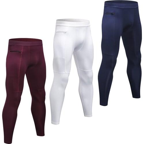 3 Pack Men Compression Pants Stretchable Bodycon Moisture-Wicking Quick Dry Running Tights Workout Leggings Sportswear