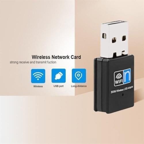 300Mbps Mini USB Wifi dongle WiFi adapter 2.4G Wireless wifi dongle Network Card 802.11 n/g/b wi fi LAN Adapter RTL7603 Chip