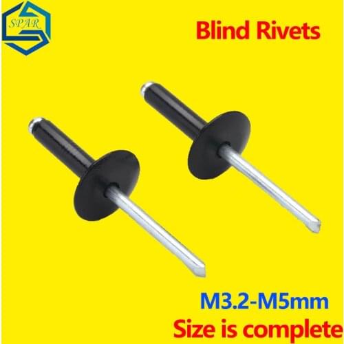 Large Cap Open End Aluminum Blind Rivets/Blind Rivet with Flat Round Head /split Brivets /blind Rivet/pull Cap Rivets