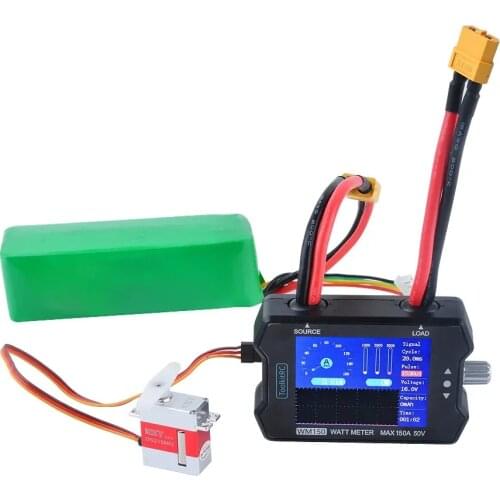 ToolkitRC WM150 150A 50V Watt Meter Power Analyzer LCD Display Power Voltage Current Tester PWM Output