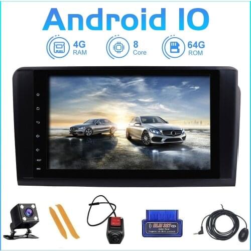 ZLTOOPAI Car Radio Multimedia Player GPS 2 Din Android 10 For Mercedes-Benz GL ML CLASS W164 X164 ML350 ML450 ML500 GL320 GL450
