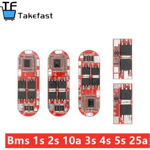 BMS 1S 2S 10A 3S 4S 5S 25A Bms 18650 Li-ion Lipo Lithium Battery Protection Circuit Board Module Pcb Pcm 18650 Lipo Bms Charger