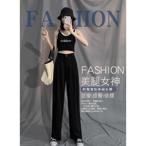 Wideleg pants losse baggy widpants pants 2020 autumn winter fitness trousers pants jogger urban womens sports Pants