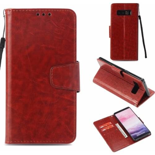 For Samsung Galaxy NOTE8 Wallet Leather PU Case Pouch S8 /S9/S7 NOTE 5 Leather Flip Wallet Slim Case Card Slots Stand Cover