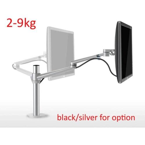 OL-1 Height Adjustable LCD Monitor Holder Aluminum Alloy Rotation Desktop Display TV Long Arm VESA Stand Max Support 27 inch