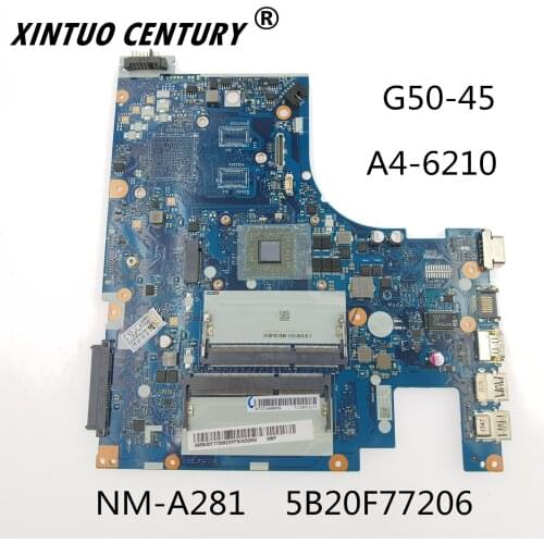 For Lenovo G50-45 placa-mãe mainboard NM-A281 5B20F77217 5B20F77206 A4-6210 CPU 100% test