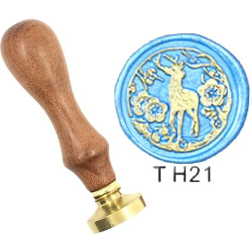 Fairy Deer animal brass seal Wax Stamp Totoro wood handle,DIY Ancient Seal Retro Stamp,Personalized Wax Seal High Quality2