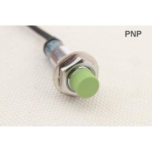 Inductive M12 4mm distance proximity switch autonics PR series PNP NO sensor free shipping (PR12-4DP)