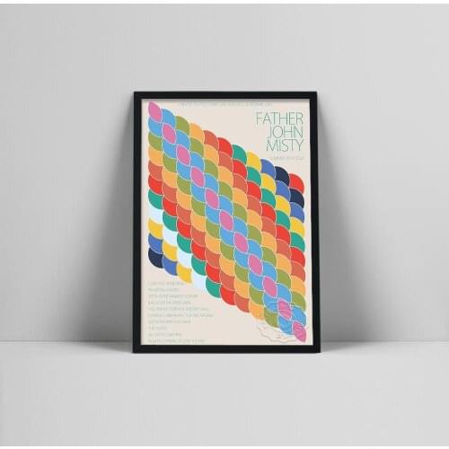Canvas Painting Father John Misty Indie Folk Music Gig Poster Wall Art Prints Pictures for Bar Club Cafe Living Room Home Decor