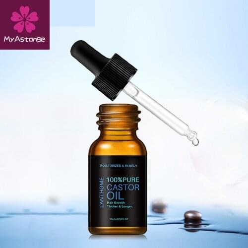 10ML Castor Oil Eyelash Nourishing Essential Oil Hair Growth Castor Oil Hair Care