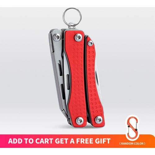 NexTool Mini Flagship Red Version 10 IN 1 Multi Functional Folding EDC Hand Tool Screwdriver Pliers Bottle Opener for Outdoor