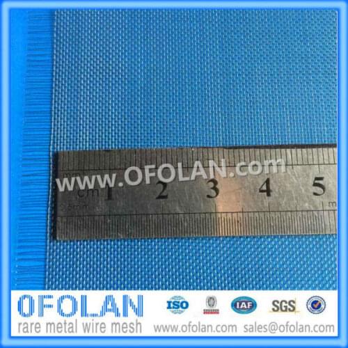 MO1>99.95%) Hole size 0.5mm(40 mesh) uncoated molybdenum wire mesh 100mmX1000mm stock supply