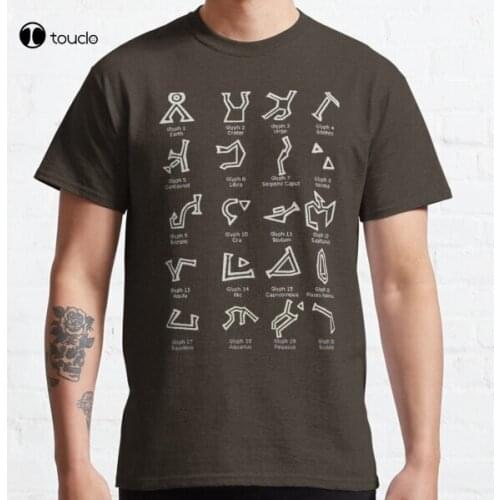 Dialing Address Glyph Set 1 Dark Backgrounds Classic T-Shirt Tee Shirt