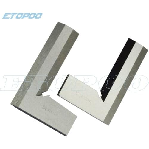 Stainless Steel 63 x 40mm Bladed L Angle Try Square Measure Ruler Gauge 80x50mm Silver Tone Try Square Ruler