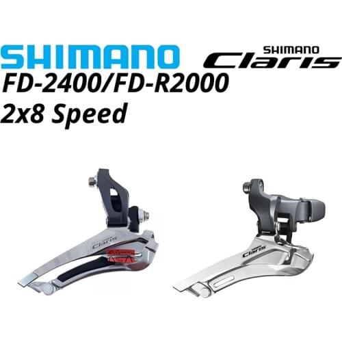 Shimano Claris FD-2400 FD 2400 8S Road Bike Bicycle Front Derailleur 8 Speed Braze on / Clamp 31.8mm 34.9mm R2000 4600 bike part