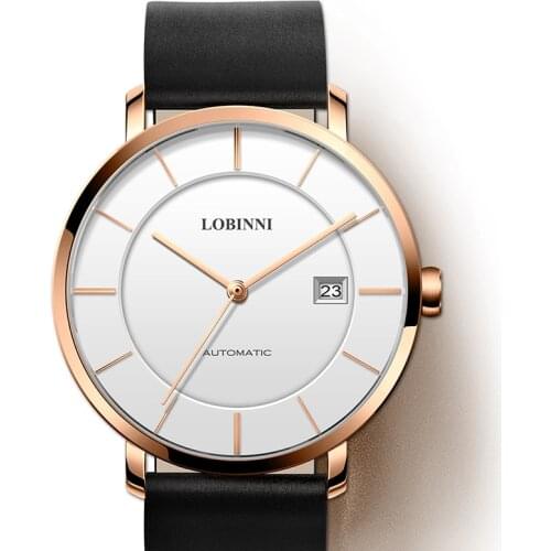Luxury Brand LOBINNI Watch Men Japan MIYOTA 9015 Automatic Mechanical Movement Mens Watches Sapphire Waterproof Clock L5016-3