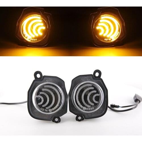 Led Car Turn Signal Light Round Fog Light for Suzuki Jimny JB64 Jb74 2018-2020 Amber Head Marker Daytime Running Light