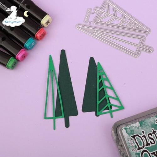 Bunnymoon New Tree 3D Gift Stitched DIY Scrapbooking Stamps Craft Embossing Die Cut Making Stencil Template