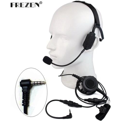 Military Bone Conduction Tactical Headset boom Microphone For Vertex Yaesu Radio VX-3R VX-5R FT-50 FT-60R VX-110 Walkie talkie