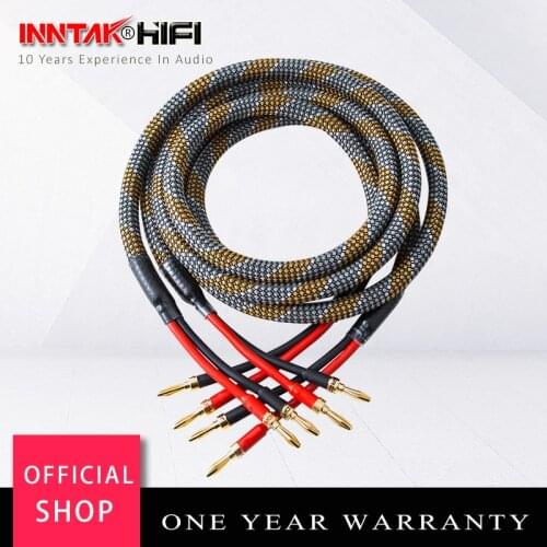 High Quality HIFI Speaker Cable / Banana to Banana Type Audio Cable/ 1.5m 2m 3m 5m