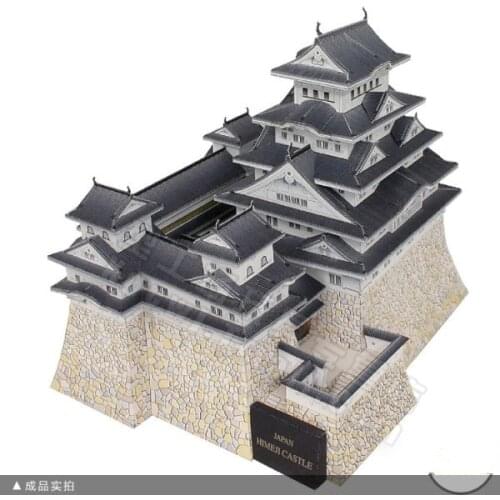 Japanese Castle Architecture Himeji-jo DIY Handcraft Paper Model KIT Handmade Toy Puzzles