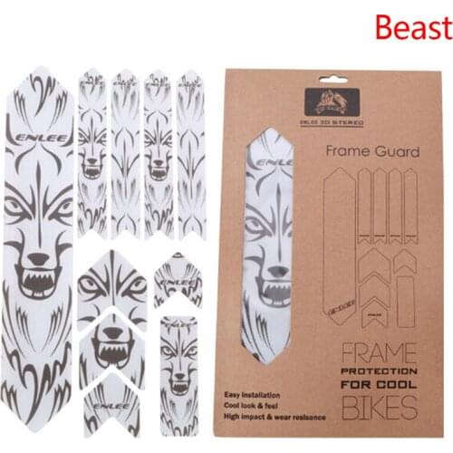 3D MTB Mountain Bike Frame Protection Stickers Anti-Skid Wear-Resistant Waterproof Protector Bicycle Paster Guard Cover